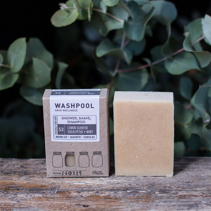 Men's Soap 3 in 1 - Lemon Scented Eucalyptus · Mint [Shower, Shave, Shampoo]
